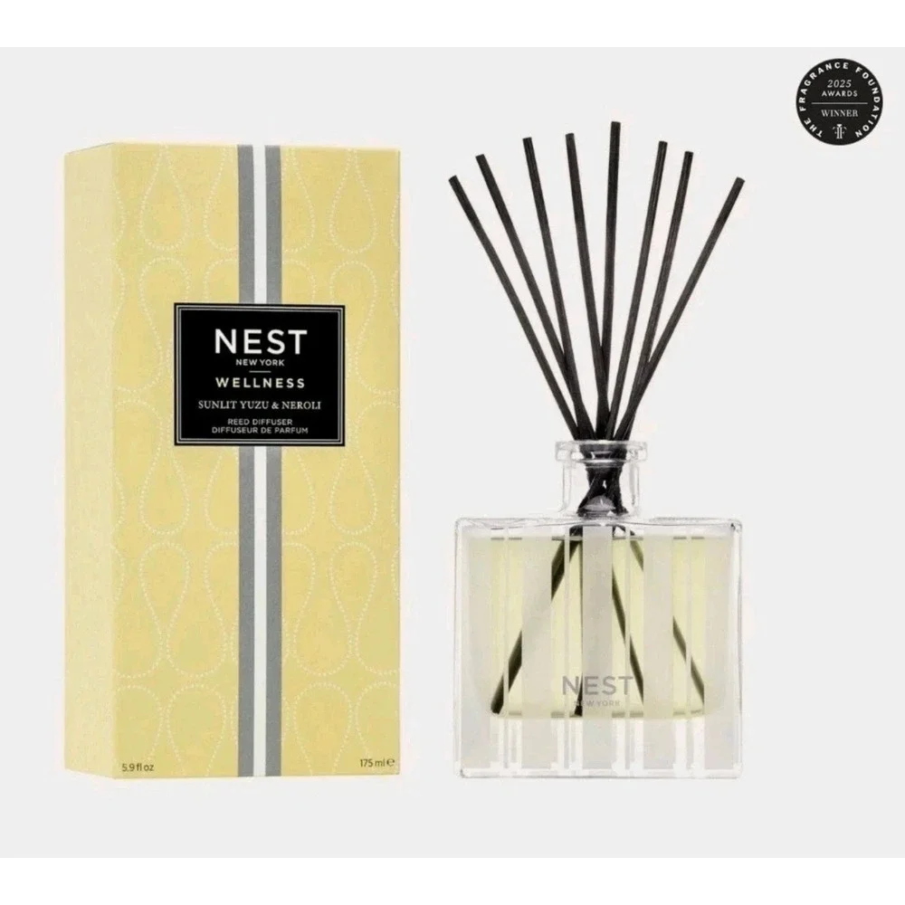 Nest New York Wellness Sunlit Yuzu & Neroli Reed Diffuser 5.9 fl oz Luxury New